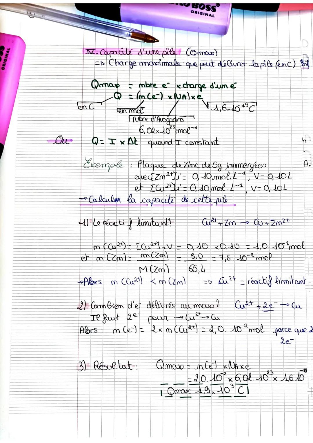 BOSS
ORIGINAL
Fiche 9
(s)
Que
(2)
Les Piles electrochimiques +
I. Reaction Cuivre / Zimc
Cu (s)
n
Zm²+
Zm²+
Zm
2+
2
AVANT
Cu²+
AVANT
Cup²4
1