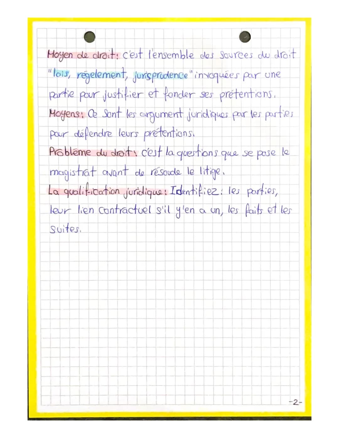 THEME 2
llage
Chapities..
... DROIT....
Le litige: le litige est un conflit entre deux
parties (Physique ou morale): le demandour et le
defe