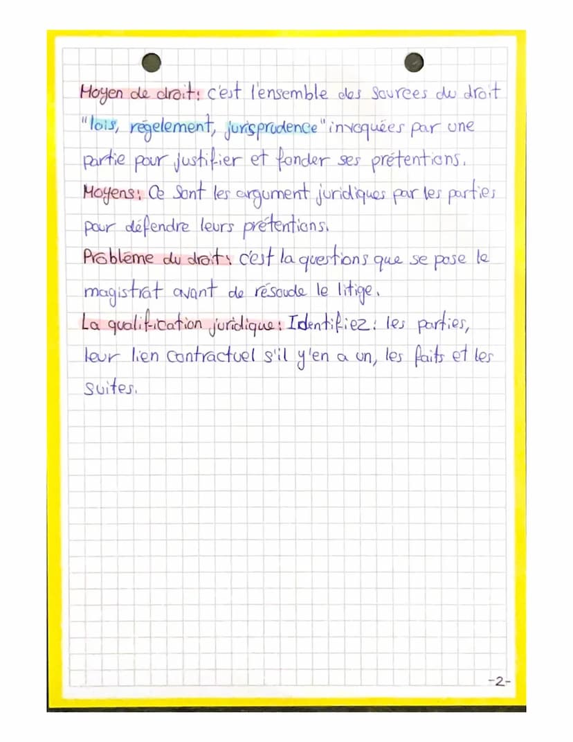 THEME 2
llage
Chapities..
... DROIT....
Le litige: le litige est un conflit entre deux
parties (Physique ou morale): le demandour et le
defe