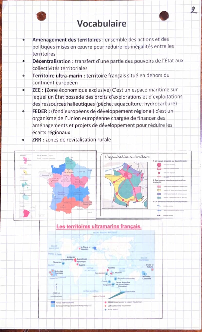 G.E.O
10
0
O
Pourquoi et comment aménager le territoire ?
1) Réduire les inégalités
Échelle nationale
Les espaces très dynamiques :
Les métr