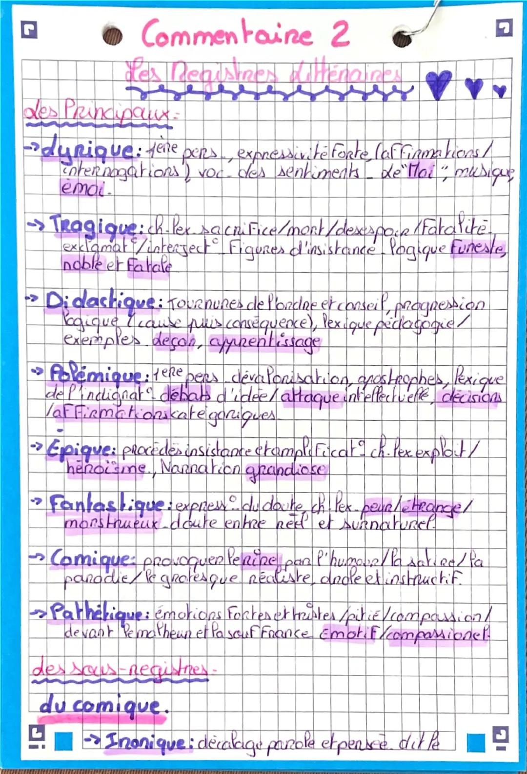Commentaire 1
des Points de Vue
Statut dunarateur et point de vue
Statut
Interne
(interieur)
je
(personnage)
point de vue interne
vue à trav