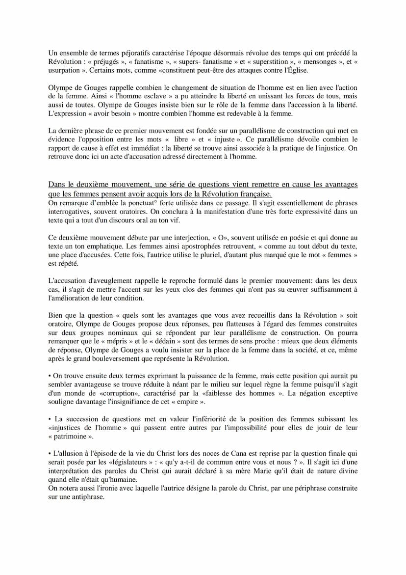 DDFC POSTAMBULE
1) Intro:
Je vais ajd vous présenter le Postambule de la Déclaration des droits de la femme et de la citoyenne
paru en 1791,