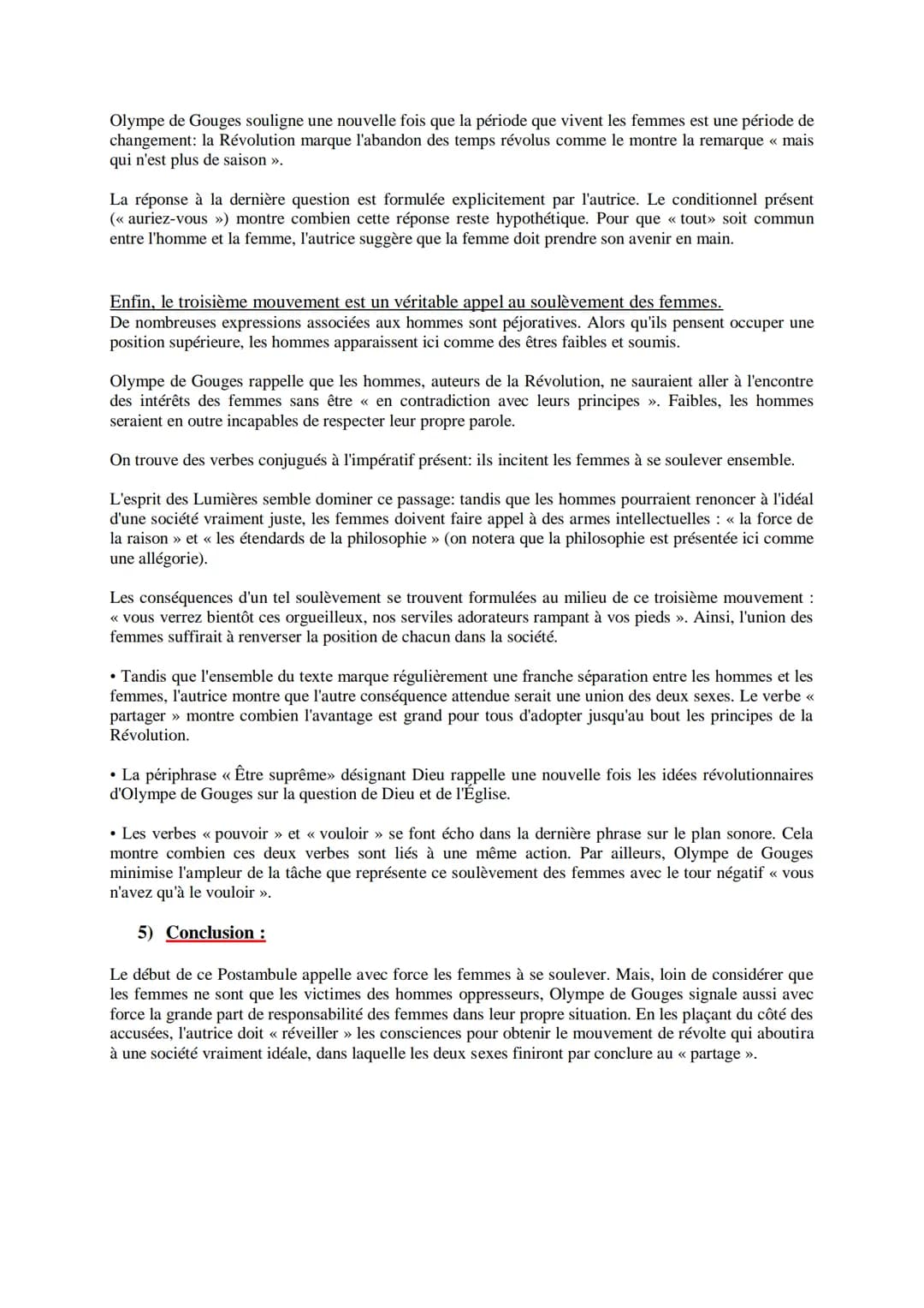 DDFC POSTAMBULE
1) Intro:
Je vais ajd vous présenter le Postambule de la Déclaration des droits de la femme et de la citoyenne
paru en 1791,