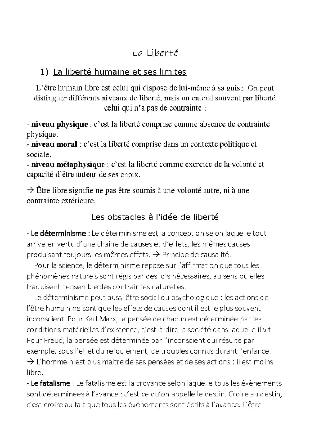 Comprendre La Liberté en Philosophie: Terminale, Spinoza et Plus