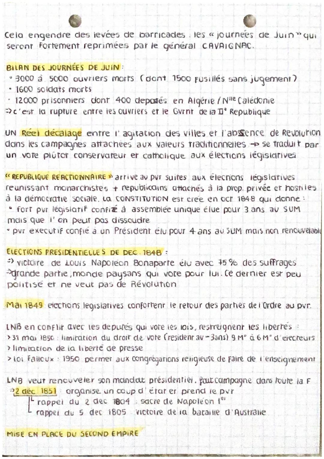 CHAPITLE?
Démocratie revient dans les débats à travers différents voles pol :
• Bonapartisme : la démocratie au service d'un executis fort e