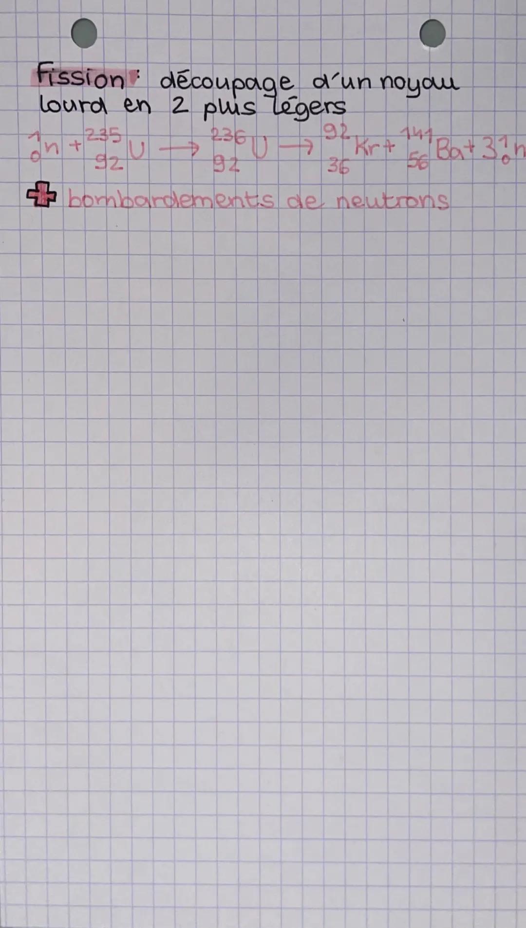 # PHYSIQUE

Trans Formation nucléaire

ISOTOPES même nombre de
protons (2) mais pas de neutrons
(A-2)

A
X
2

Il faut que ce soit le
même él