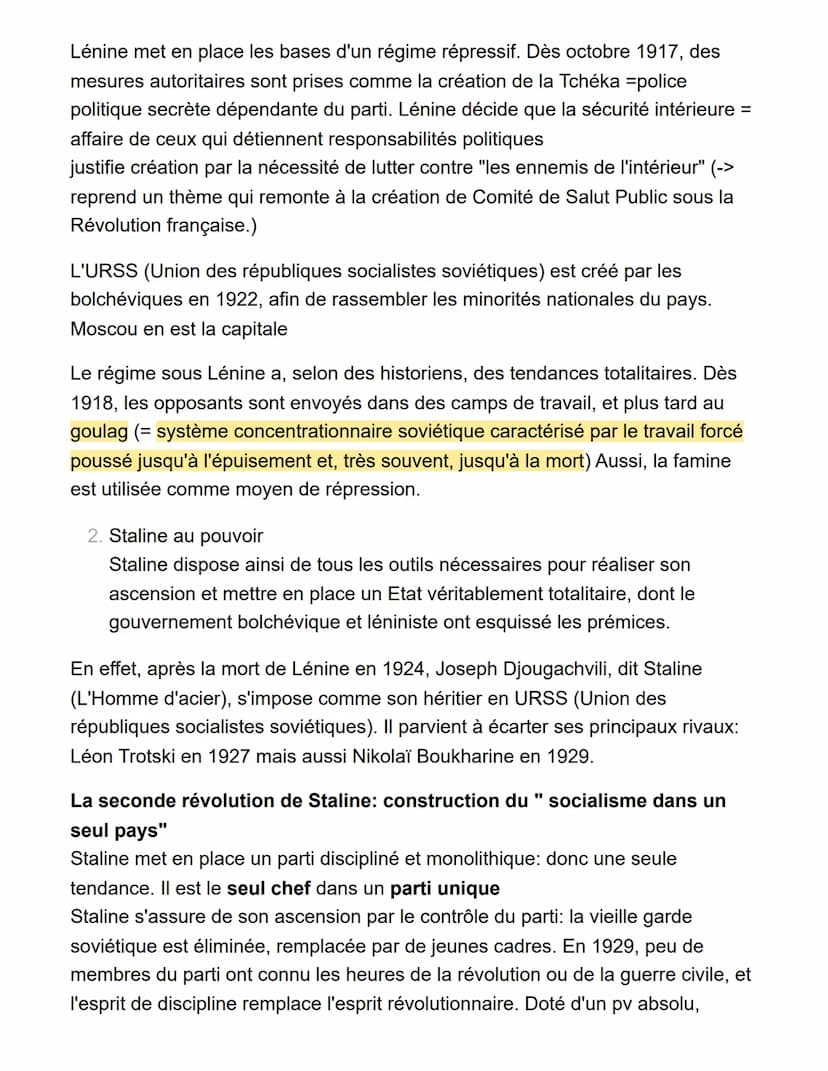 2-LES REGIMES TOTALITAIRES
INTRO:
La forme politique du totalitarisme initie une critique inédite des régimes
démocratiques.
La Russie bolch