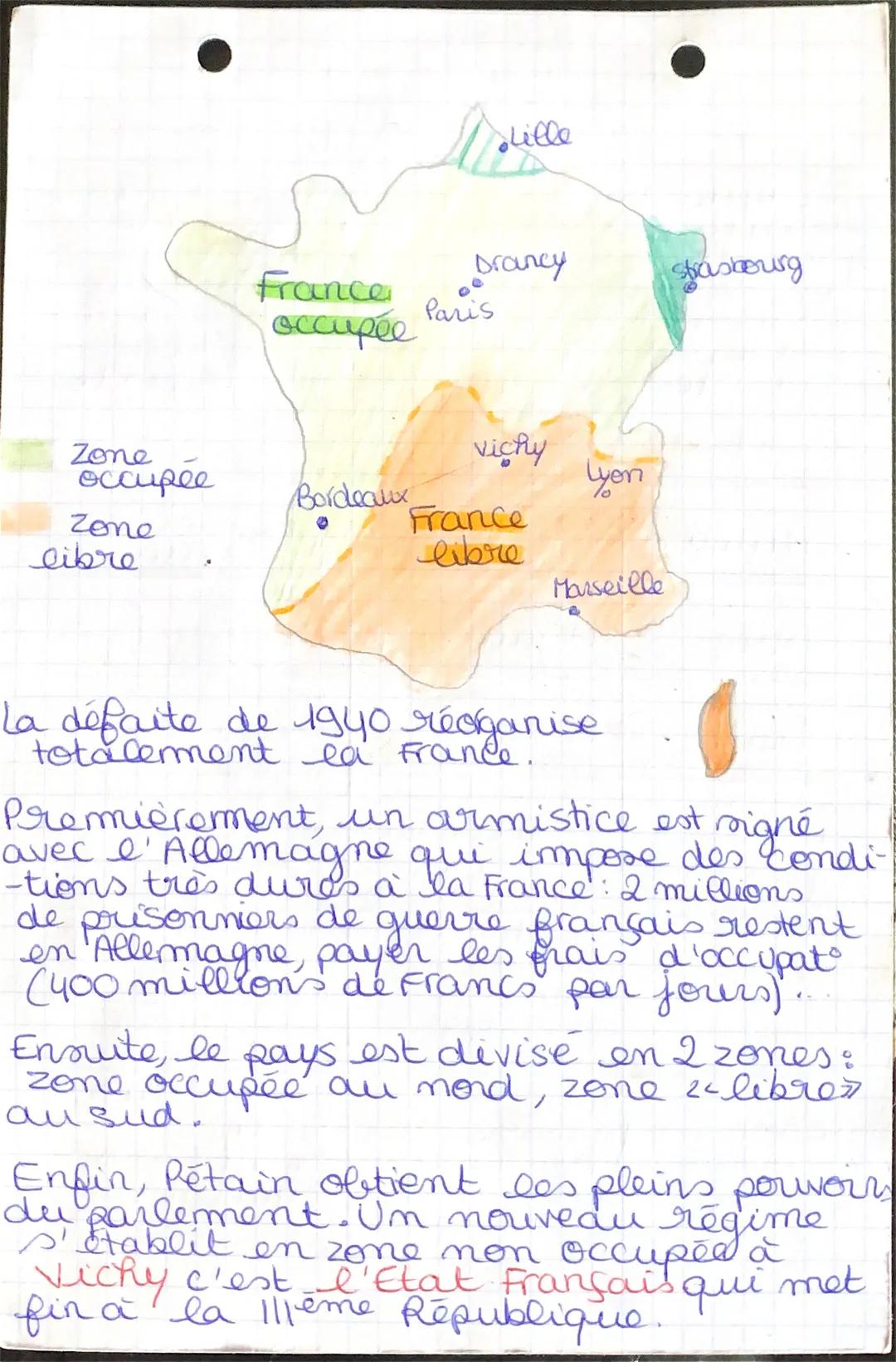 # Histoire
• La France de faite
et occupe
(1940-1944)
Attaque le 10 mai 1940, la France
est battue par l'armée allemande en
quelques semaine