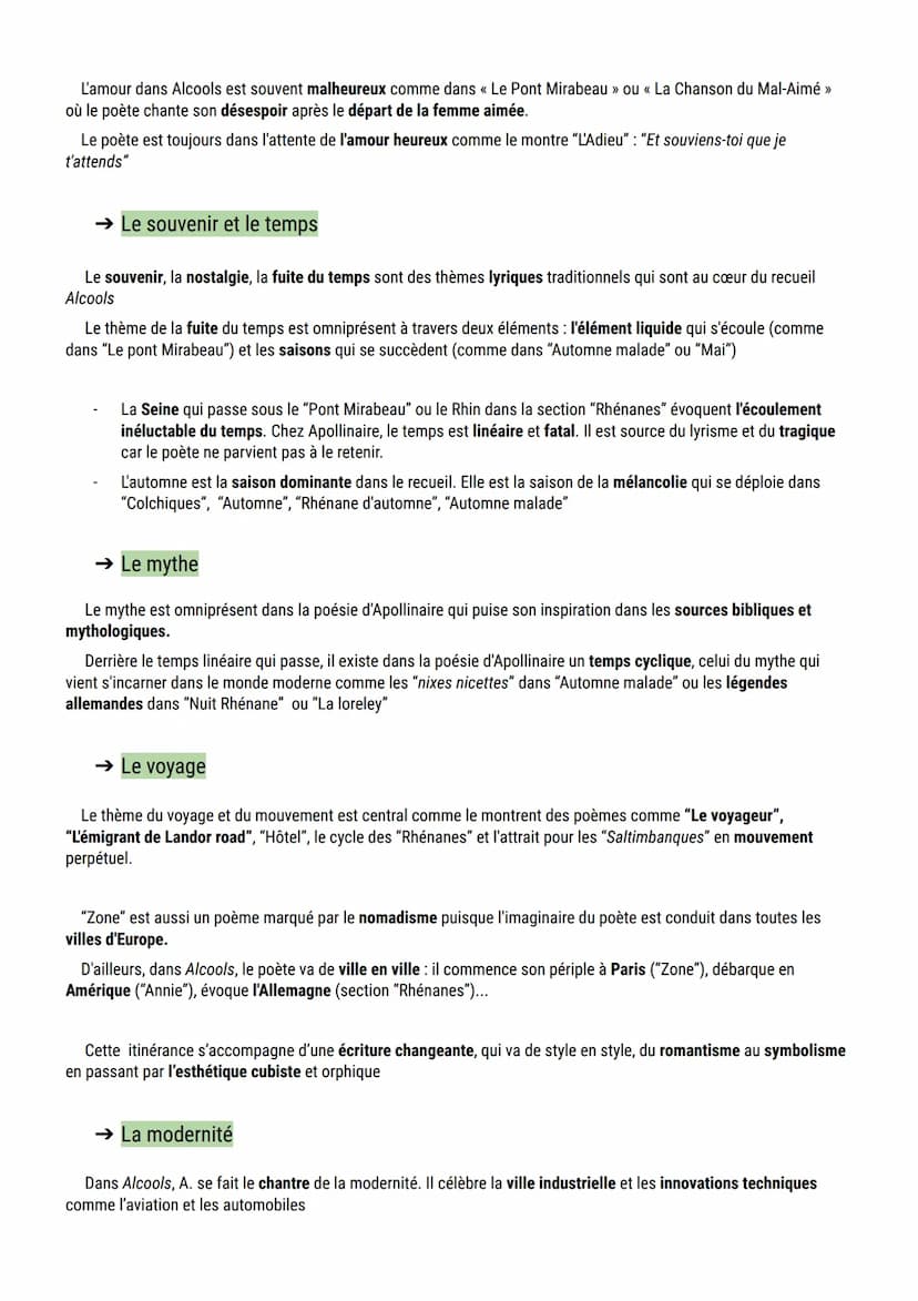 Cours sur Alcools (commentaire composé)
Alcools, publié en 1913, est le recueil majeur de Guillaume Apollinaire mais aussi un des recueils l