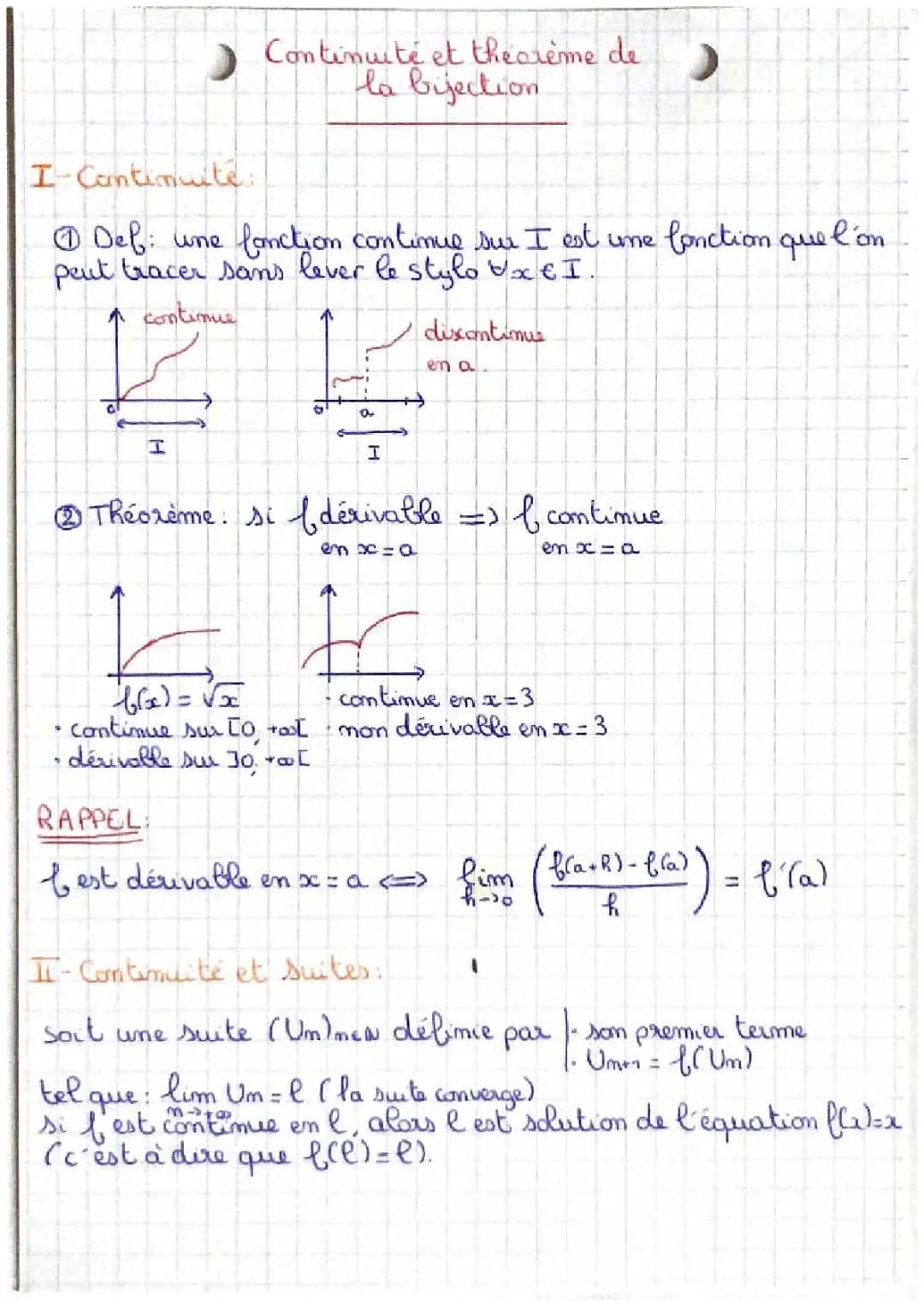 Théorème de la Bijection et Continuité - Exercices Corrigés et Exemples