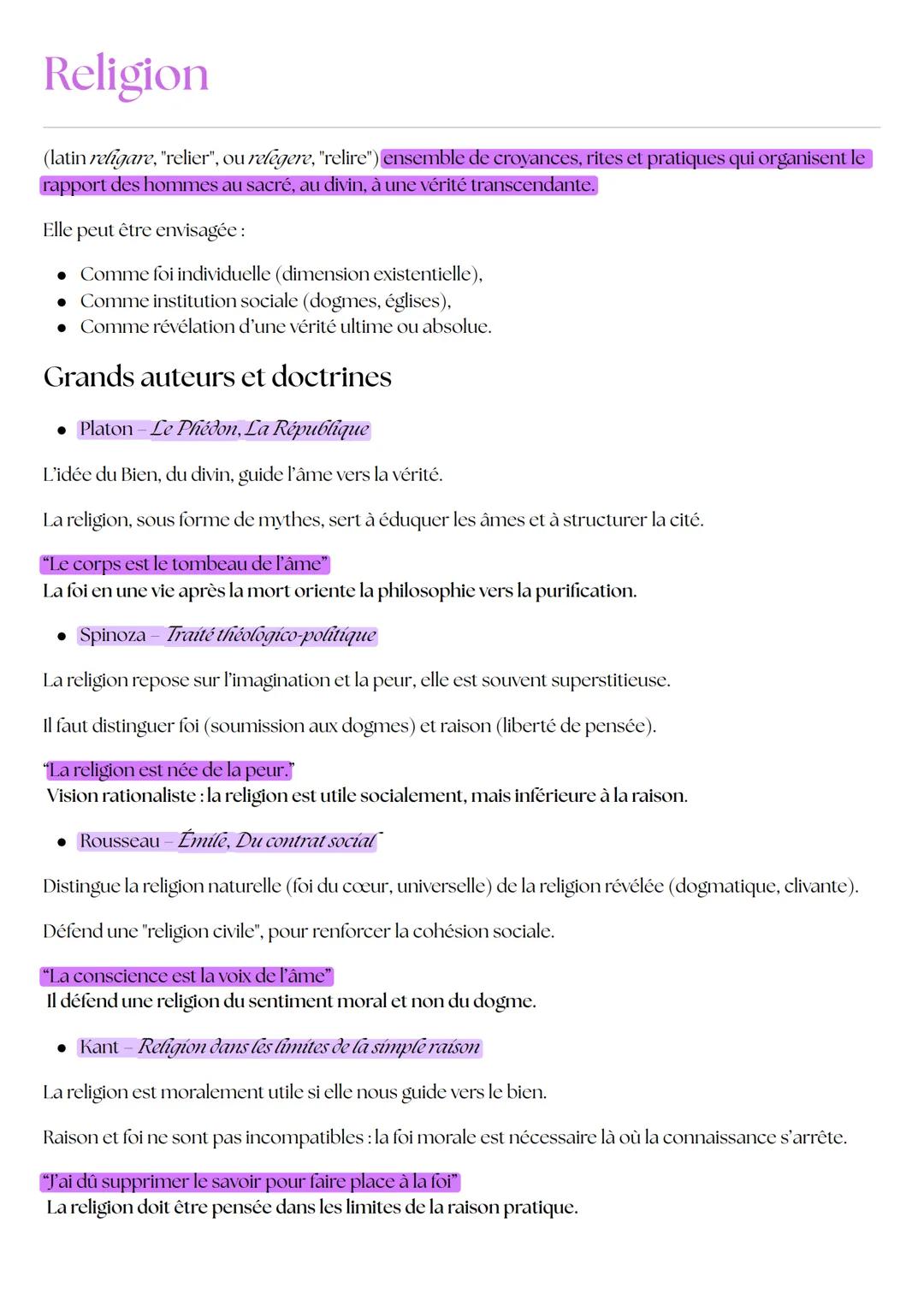 # Religion

(latin *religare*, "relier", ou *religere*, "relire") ensemble de croyances, rites et pratiques qui organisent le rapport des ho