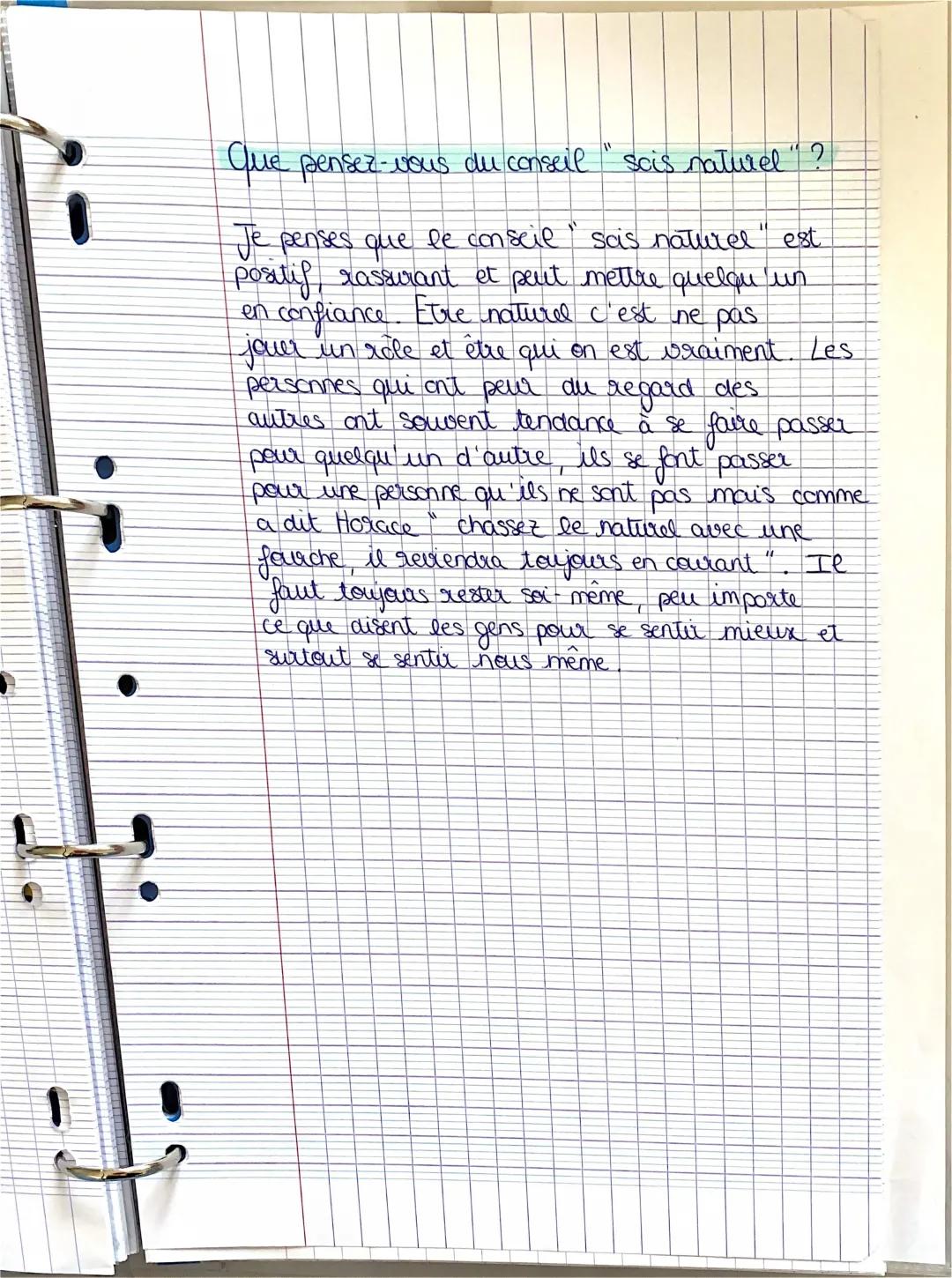 Sois naturel ou sois naturelle : Comment ignorer le jugement des autres et se libérer en 5 minutes