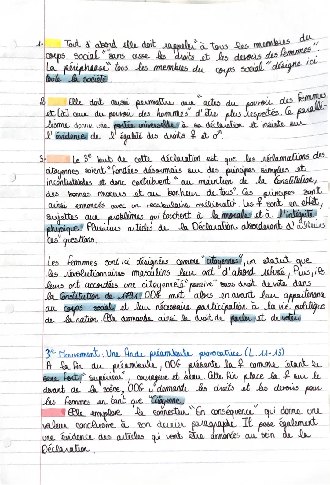 Tout d'abord elle doit rappeler à tous les membres du
social" "sans cesse les droits at les devoirs des femmes".
La périphrase" tous les mem
