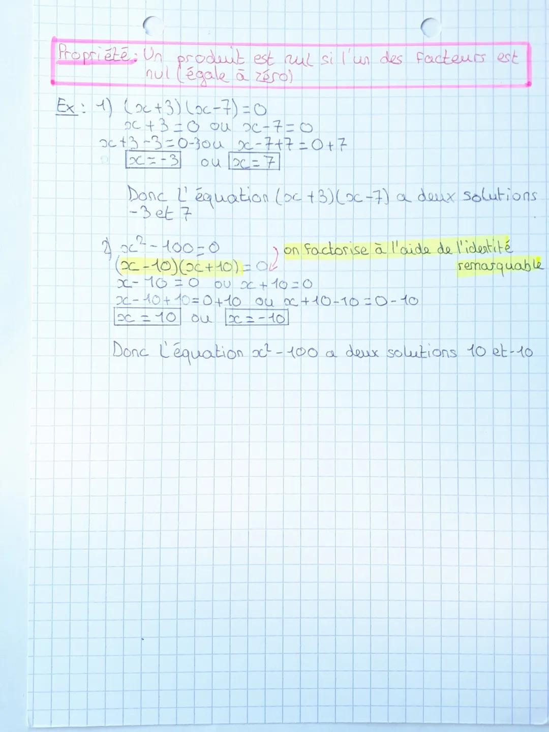 # équations

- Résoudre ure équation du 1er degré

Ex: $900-8=400+32$

$9x-8=4x+32$
$90x-400-8=4x-4x+32$
$50-8+8=32+8$
$Box = \frac{40}{5}$
