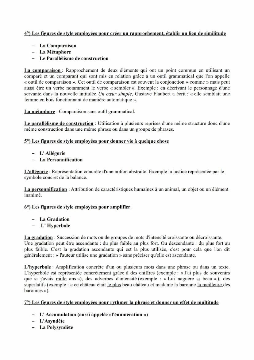 Les figures de style et leurs effets
Les figures de style, aussi appelées « procédés littéraires » (autrement dit « moyens littéraires ») so