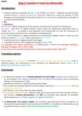 Know Chap 4: Avancées et reculs des démocraties  thumbnail
