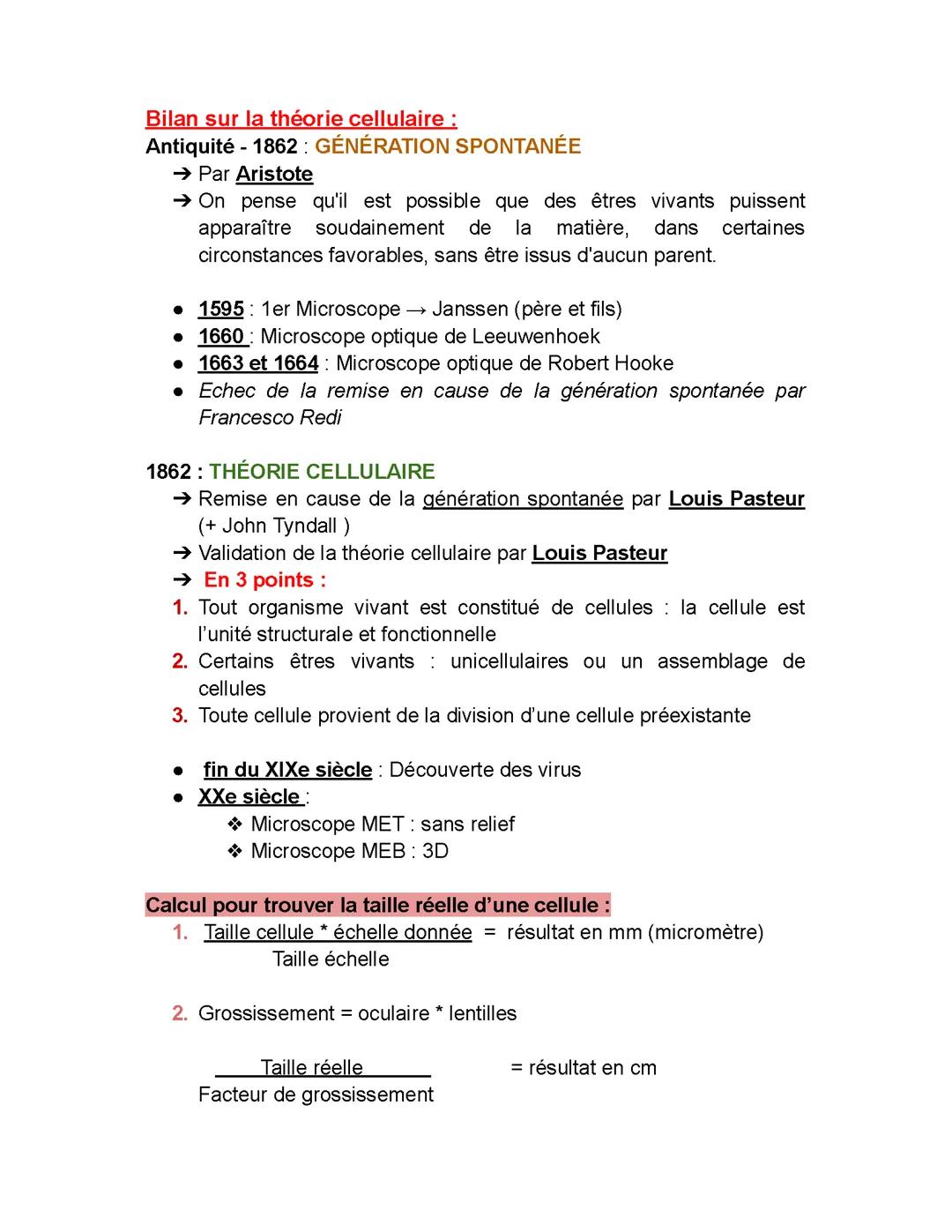 La théorie cellulaire  