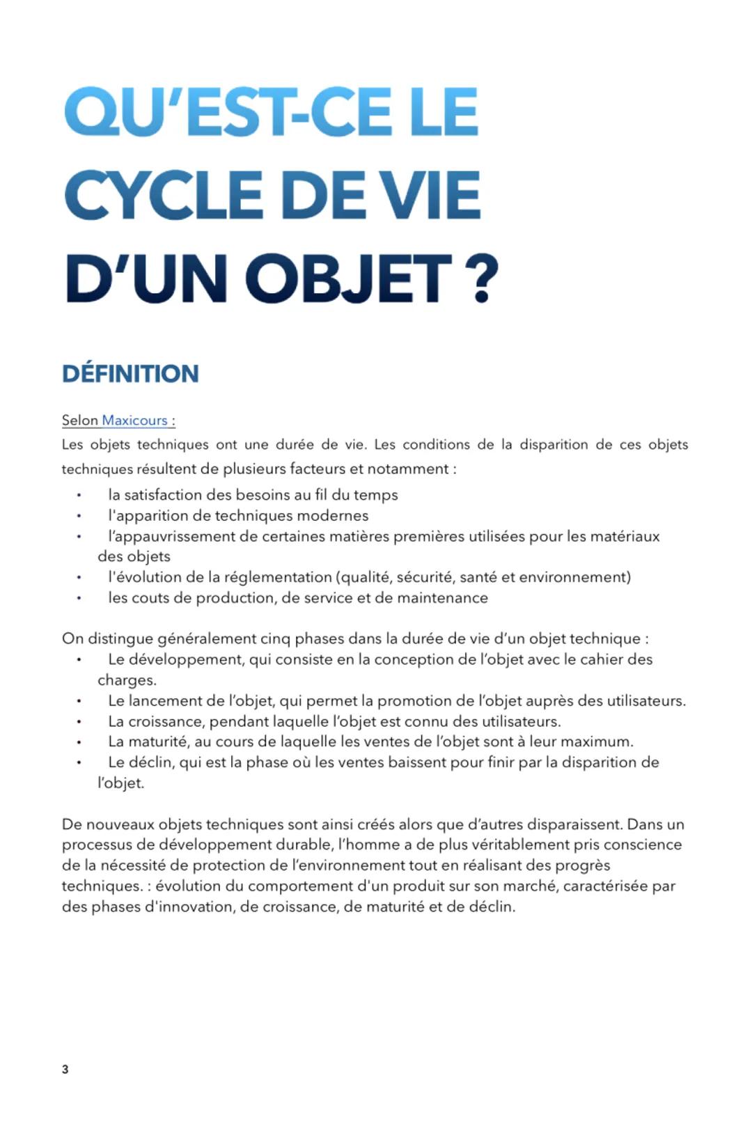 TECHNOLOGIE

• CAHIER DES CHARGES
• CAHIER DES CHARGES D'UNE ENCEINTE PORTABLE
• CYCLE DE VIE

(web)

cahier des charges

€ # QU'EST-CE QU'U
