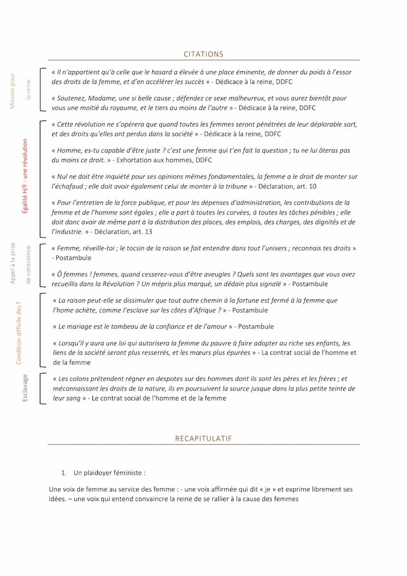 REVISION DISSERTATION DDFC
STRUCTURE
<< A la Reine >> → dédicace, plaidoyer : discours qui défend une cause une idée, appel à l'action,
épid