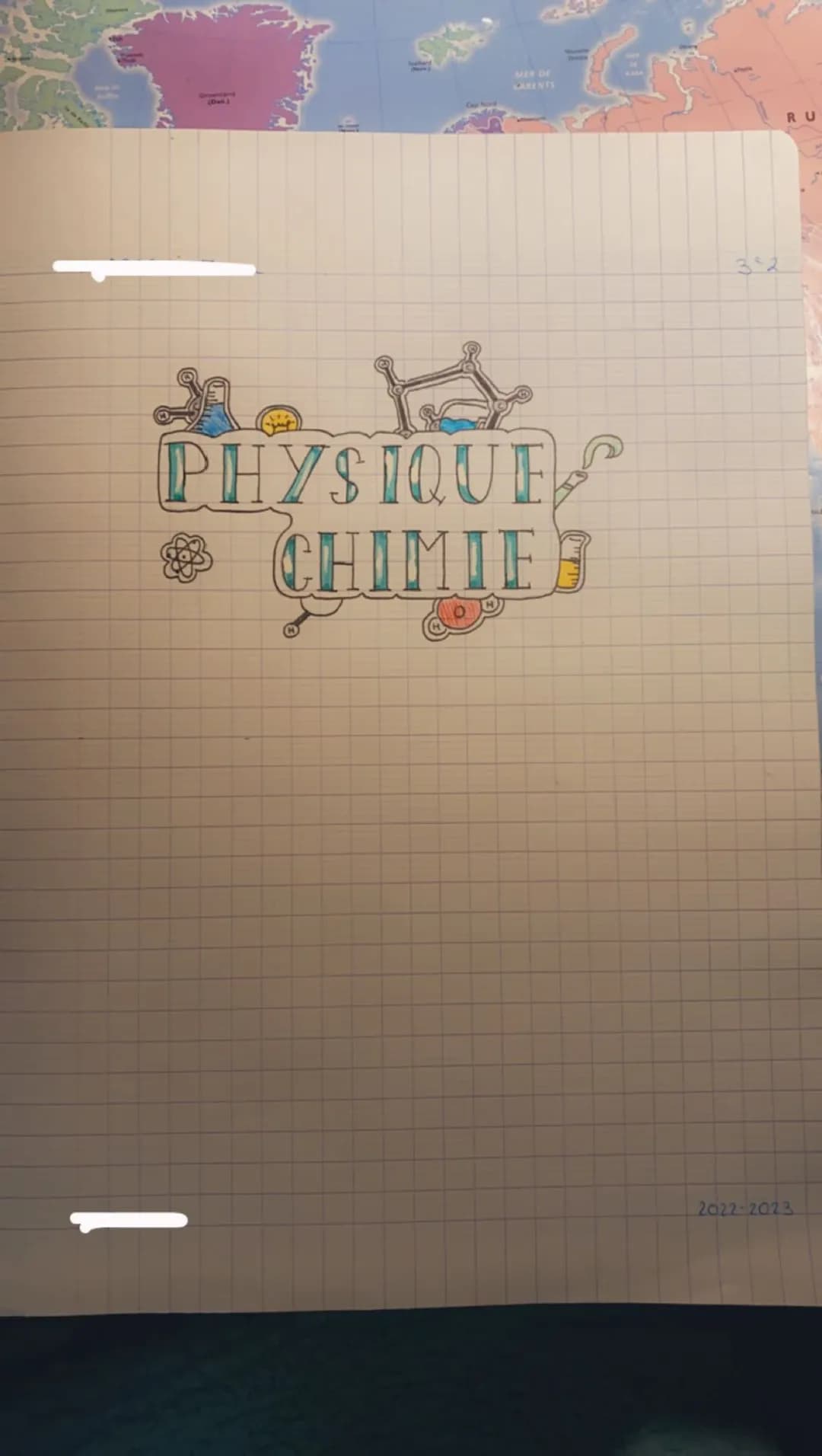 Page de Garde Physique Chimie Facile pour Imprimer - 6ème, 5ème, 4ème