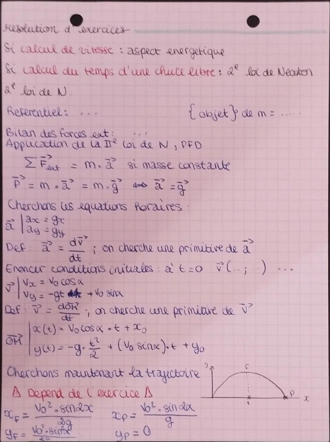 --- OCR Start ---
• chapitre 9 ..
fornrules
1ere bide N, principe d'inertie : ΣF = O sur object RU ou
immobile
2º loi de N: principe fondame