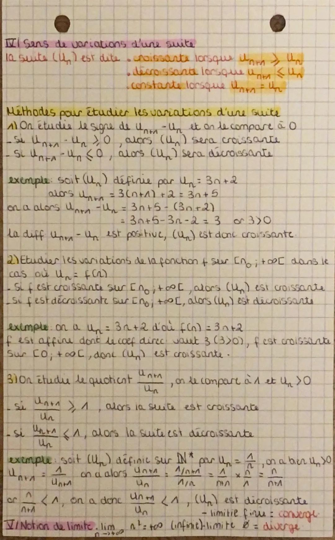 # maths
LES SUITES MUMERIQUES
Il Comment définir une suite numérique
-Chapitre
5
•on appelle suite runirique I toute fonction définie sur l
