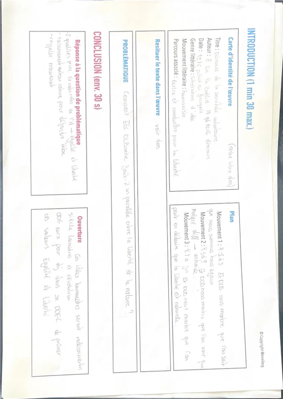 INTRODUCTION (1 min 30 max.)
O Copyright @enelesg
que
l'on sait
que
l'on voir
que
que
l'on
Carte d'identité de l'œuvre
(reste intro dos)
Pla