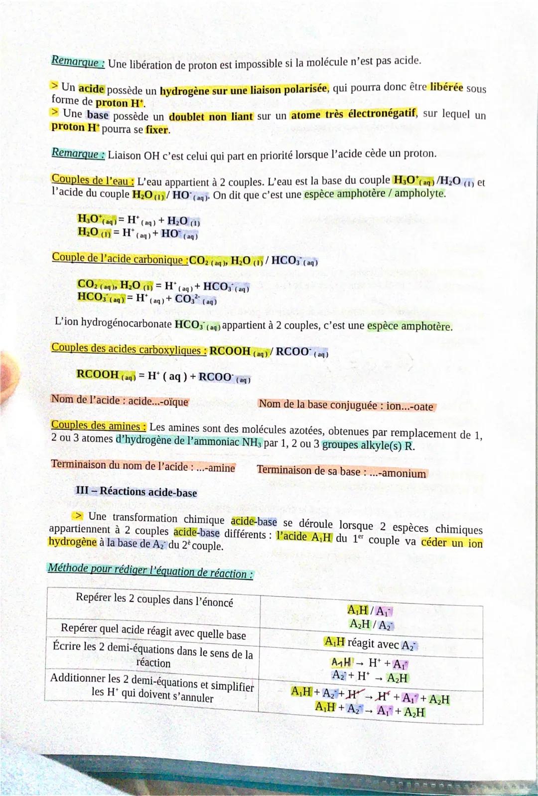 Céline
Zhou
TE

# Chapitre 1- Modélisation des transformations acide-base

0 à 6: Acide 7: Neutre 7 à 14: Basique

I-Les transformations aci