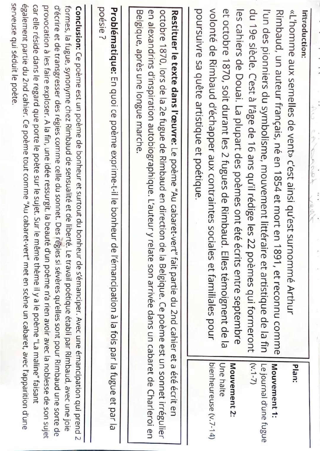 Introduction:
<<L'homme aux semelles de vent>> c'est ainsi qu'est surnommé Arthur
Rimbaud, un auteur français, né en 1854 et mort en 1891, e