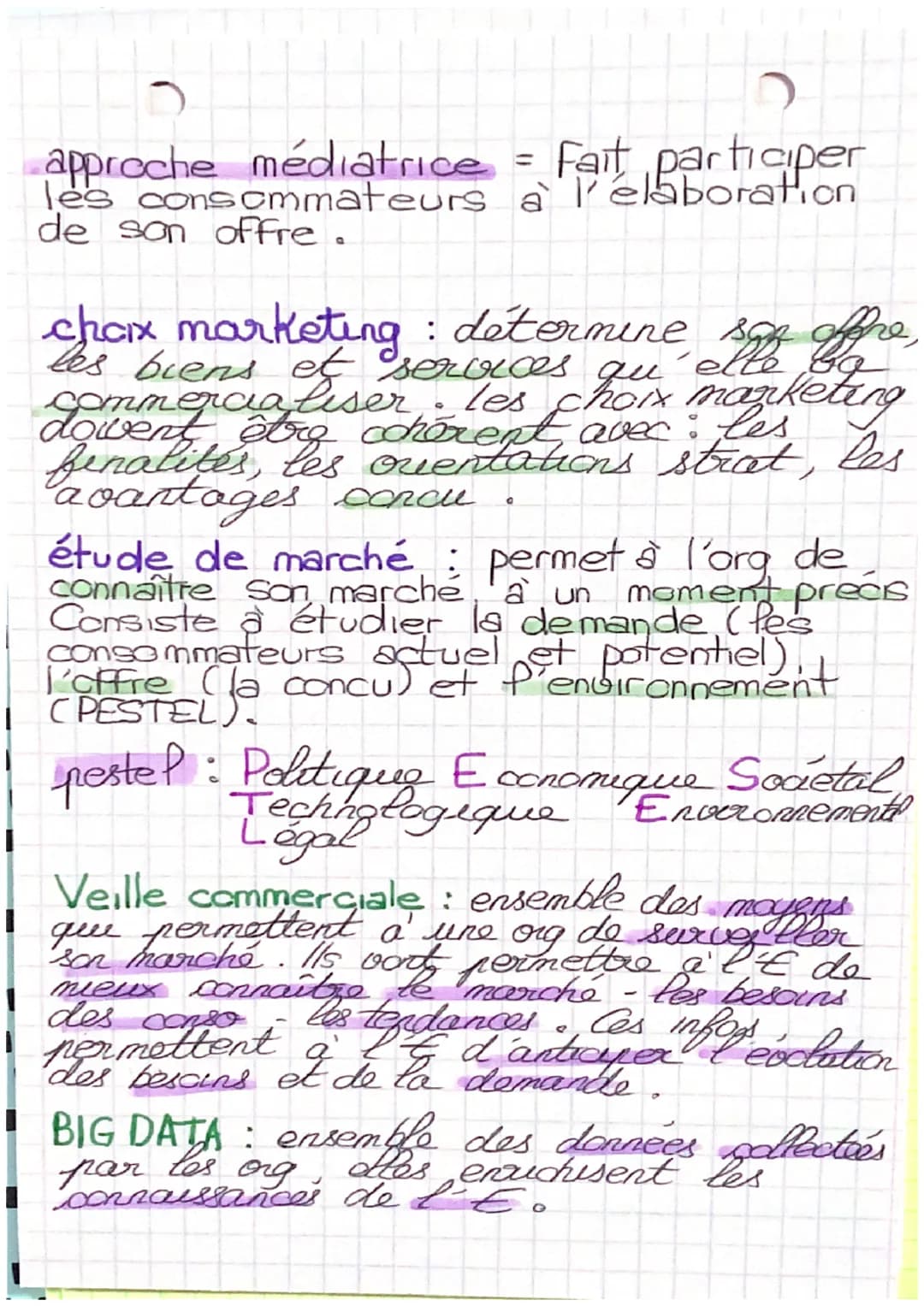 chapitre 1
HANA
1. décure la démarche marketing
démarche marketing les besoins sur
un marché pour y répondre avec
une offre adapté.
4 étapes