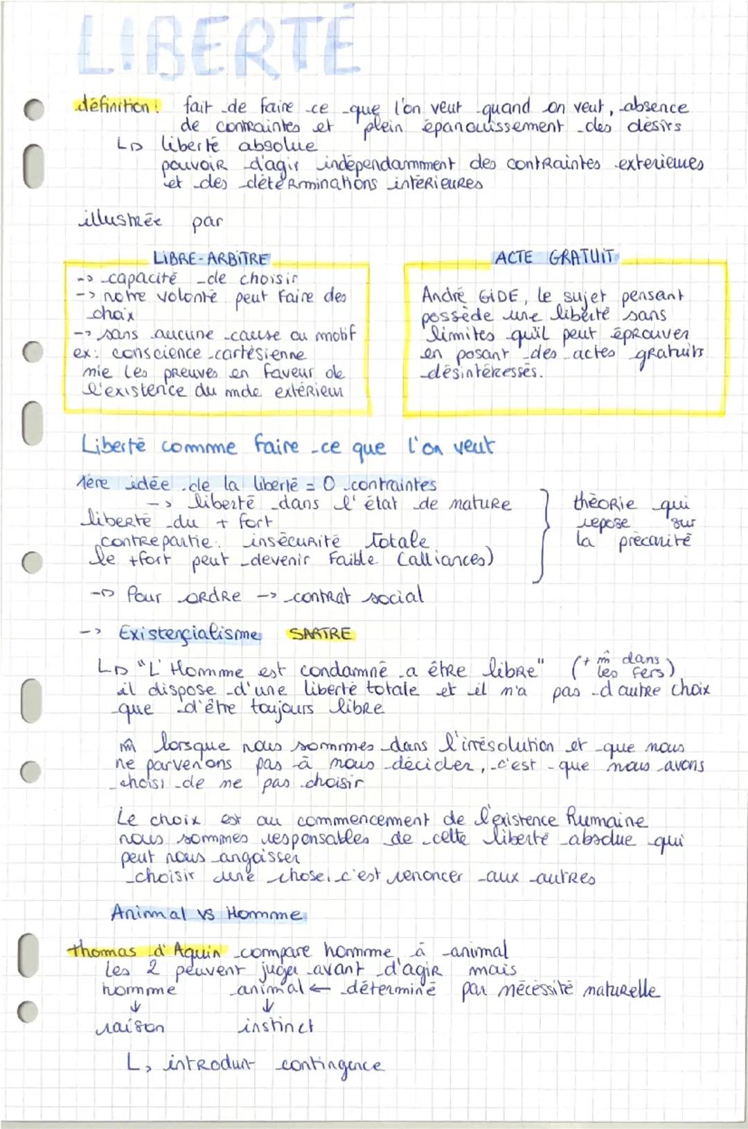 --- OCR Start ---
0
0
LIBERTE
définition: fait de faire ce que l'on veut quand on veut, absence
de contraintes et plein épanouissement des d