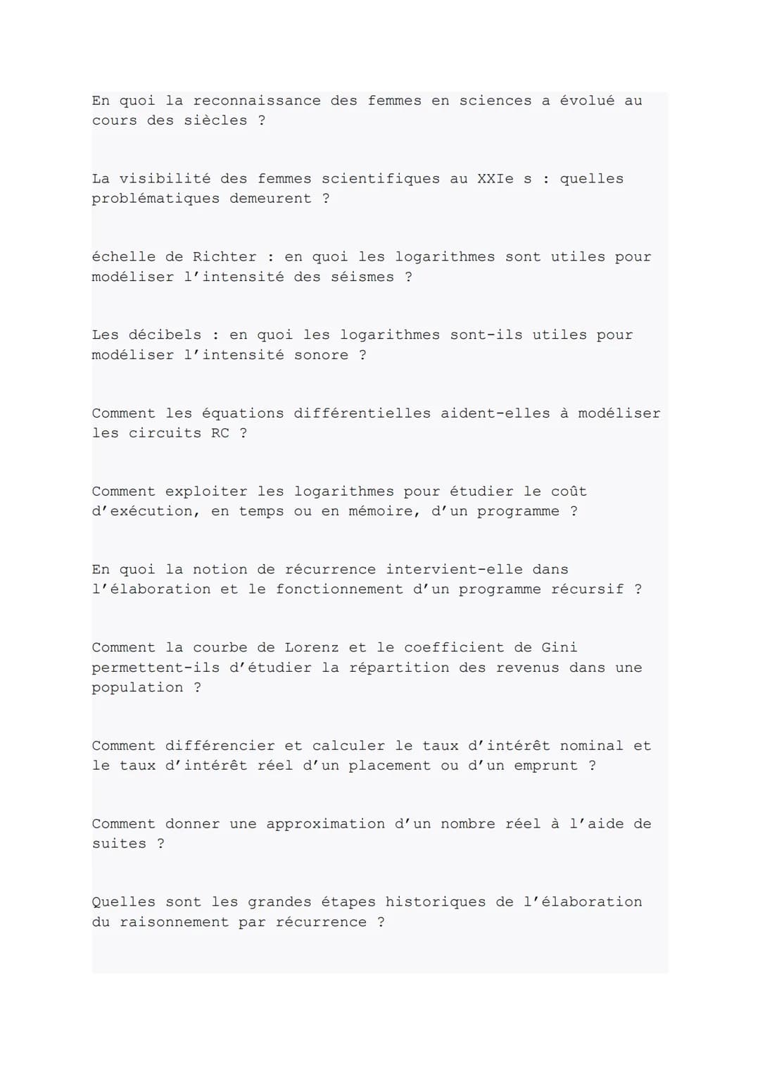 Grand Oral
Les sujets en math
Comment les mathématiques permettent-elles de modéliser un
phénomène périodique ?
Comment les mathématiques pe