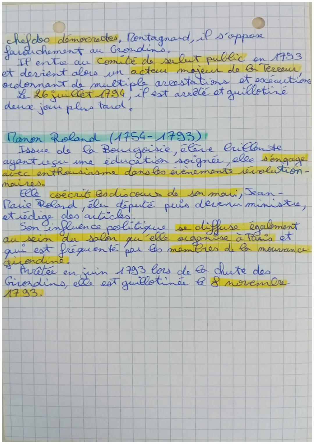 Biographies histoirts
Georges Danton (1789-1794)
Avocat du Conseil du voi sous l'Ancien
Régime il joue un rôle politique majeur
durant la Ré