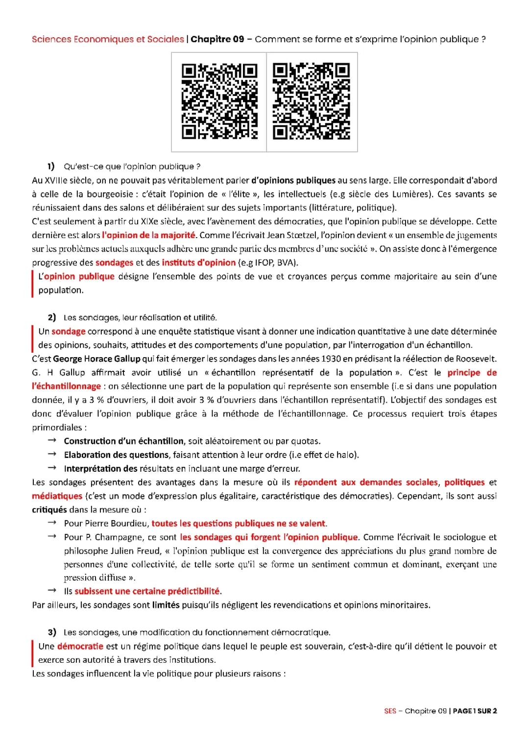 L'opinion publique