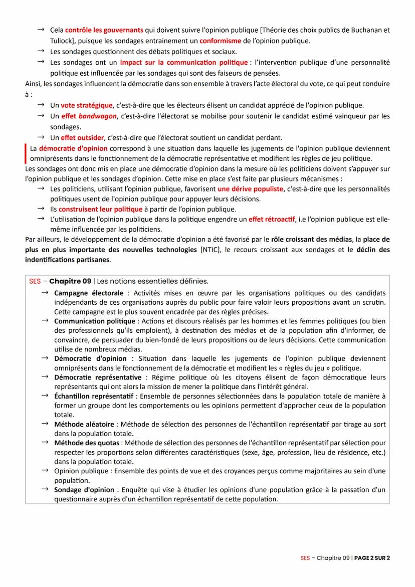 Sciences Economiques et Sociales | Chapitre 09 - Comment se forme et s'exprime l'opinion publique ?
**
1) Qu'est-ce que l'opinion publique ?