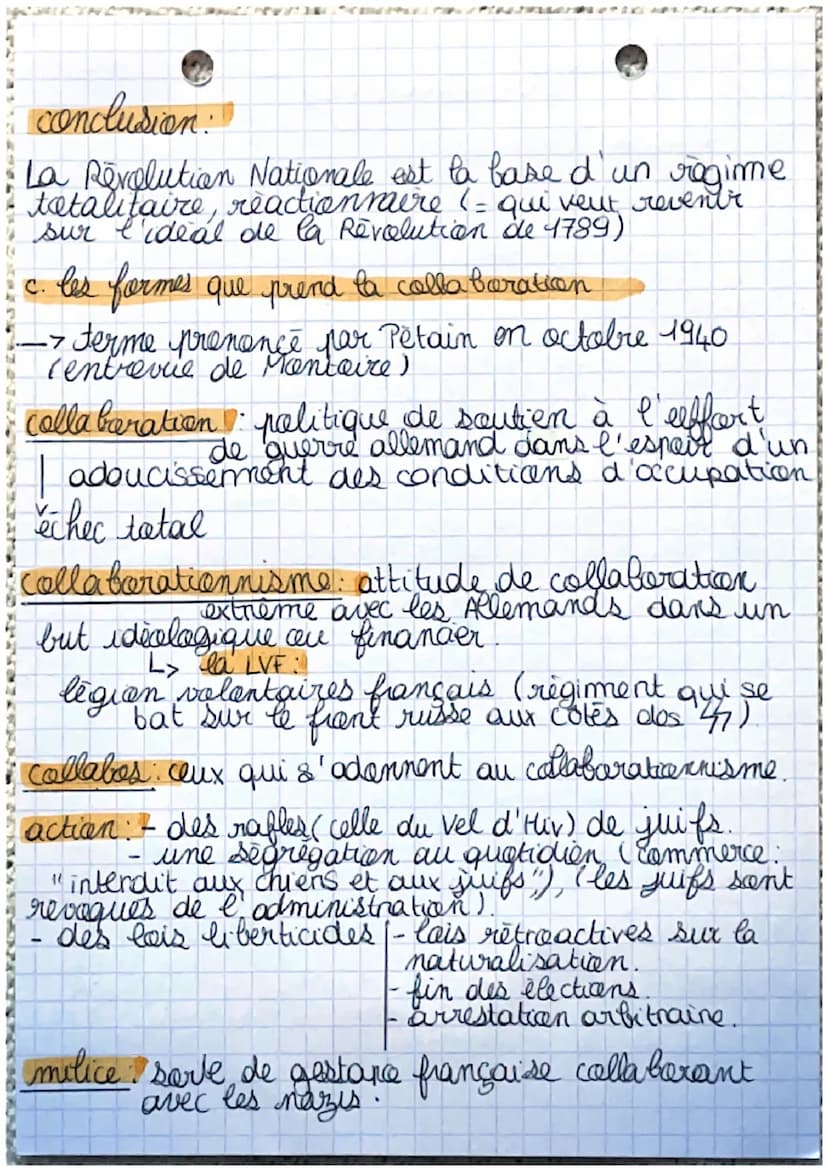 histoire
Resistance et collaboration
La France entre 1940 et 1944
introduction | = une France traumatisé par la défaite:
vrai danger.
- cert