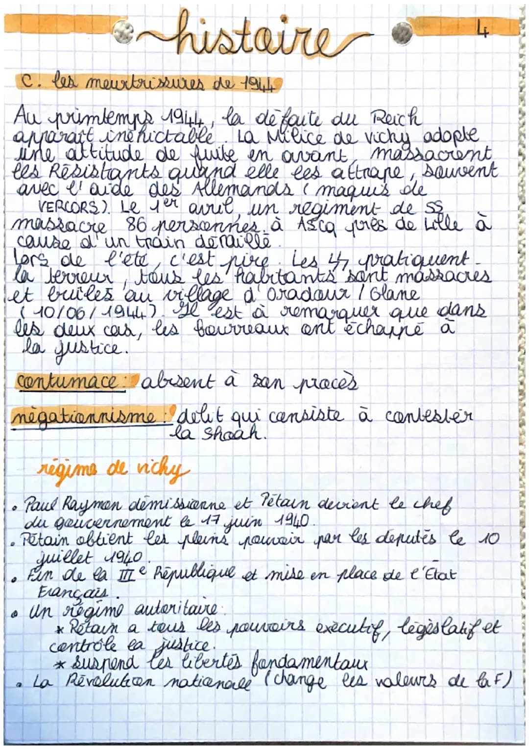 histoire
Resistance et collaboration
La France entre 1940 et 1944
introduction | = une France traumatisé par la défaite:
vrai danger.
- cert