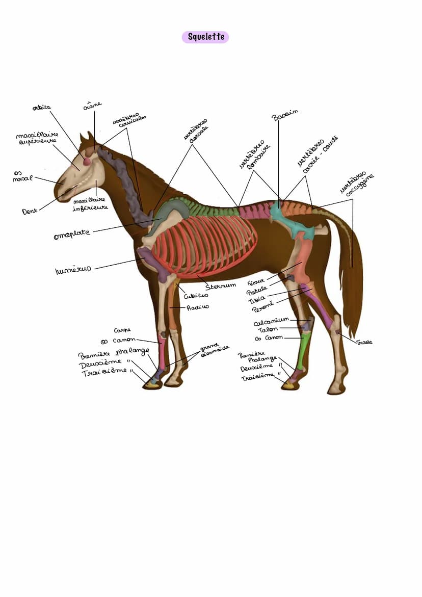 Front.
chanfrein.
Arrêt du
nez
Naseau.
Gamage
Sous-gorge
Painte de l'épaule
Paitrail
Geraue
Nuque
Encolure
Anatomie
Crinière
Épaule
Garrot
T