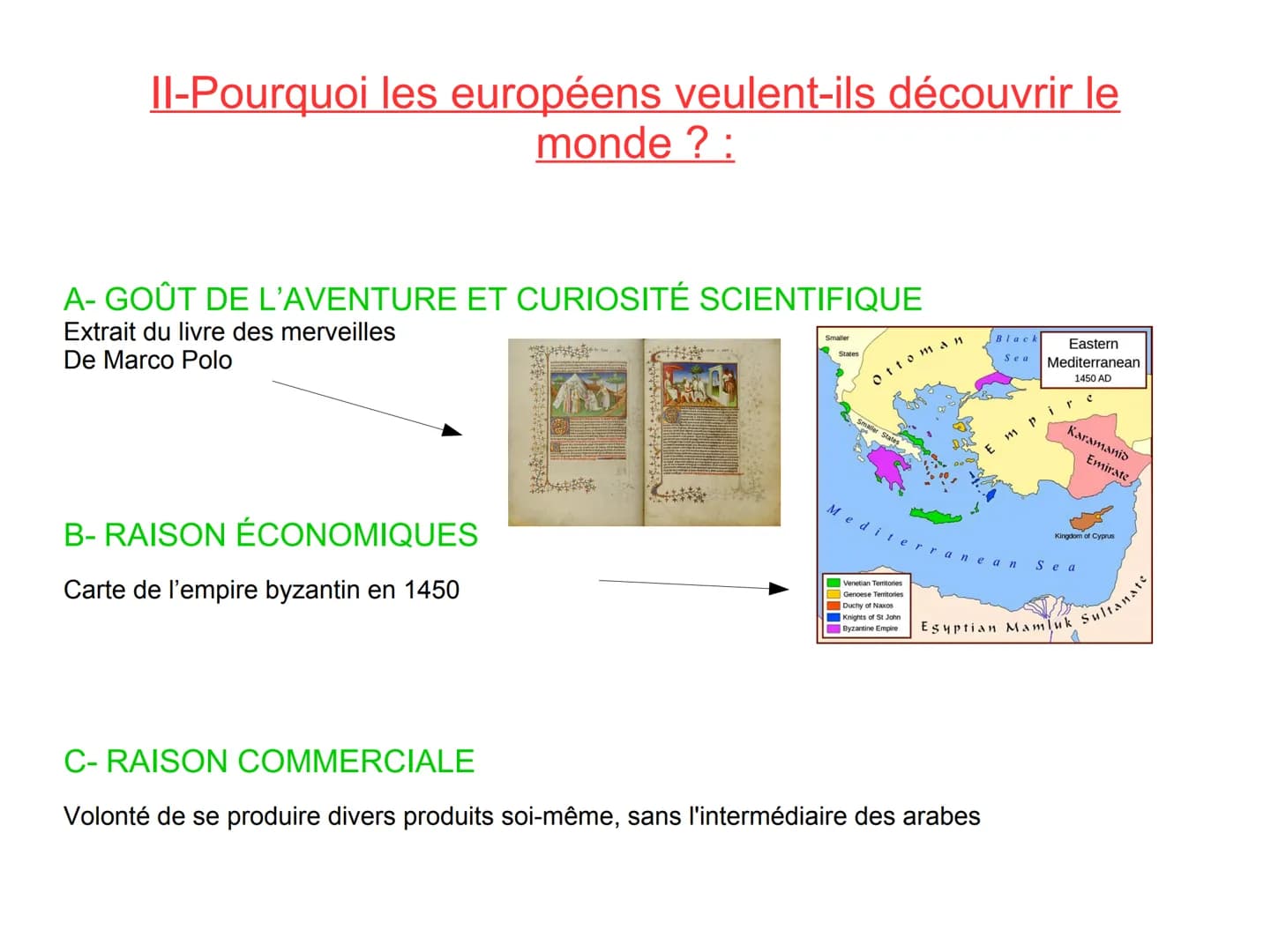 Les Européens dans le peuplement de la terre
Les grandes découvertes et
les migrations européennes.
LENOIR Clarisse
PERROT Marie
BRINTET Gui