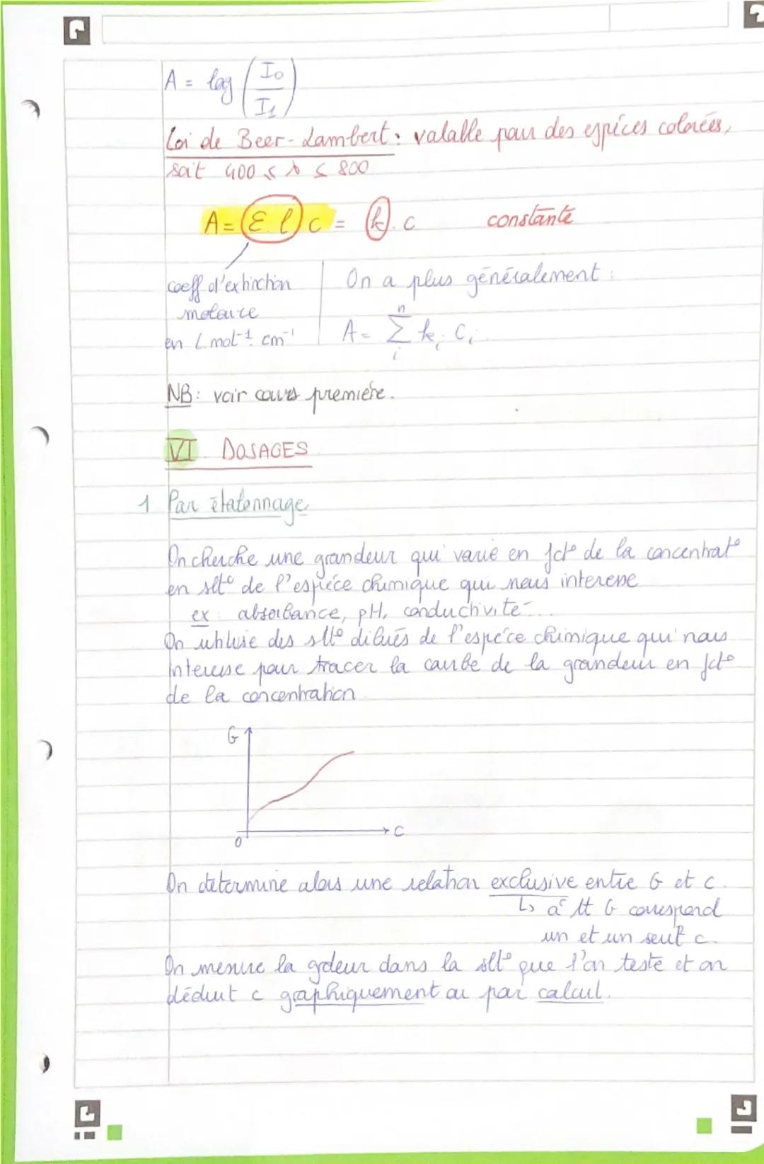 Chapitre 4: METHODES ET ANALYSES EN CHIMIE.
I. PH d'une solution.
Une solution d' acide chlerydrique (H₂Otani Cap) ext
obtenue par dissoluti
