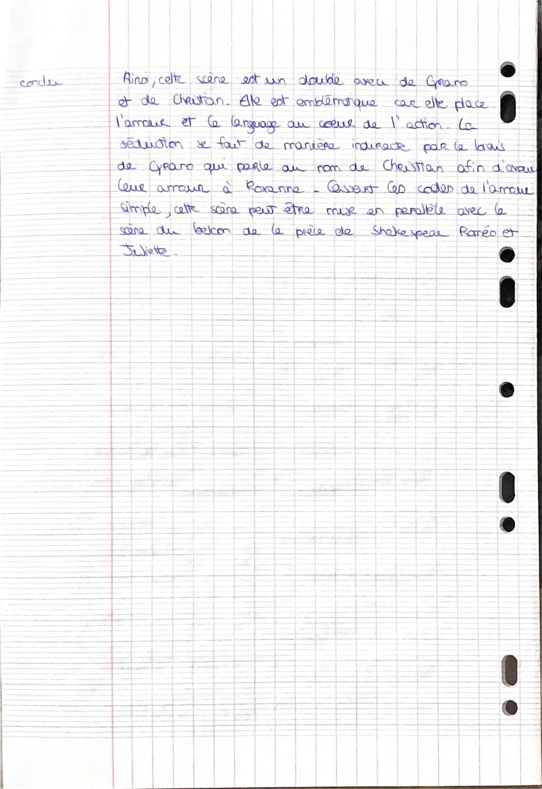 intro.
developpement
Edmond Rostand Grano de Bergerac
Acte II scene 7
Parcours. Theêtre et stratagenes.
Edmond Rostand, écrivain dramaturge 
