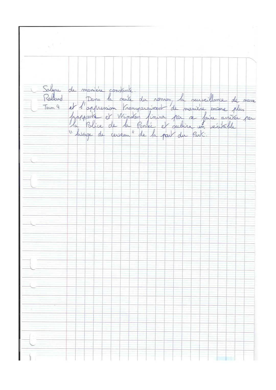 HLP terminale : DS
→ Lisez cet extrait de roman.
[1984 se passe à Londres, capitale de l'Océania, dirigée par le régime
totalitaire de l'Ang