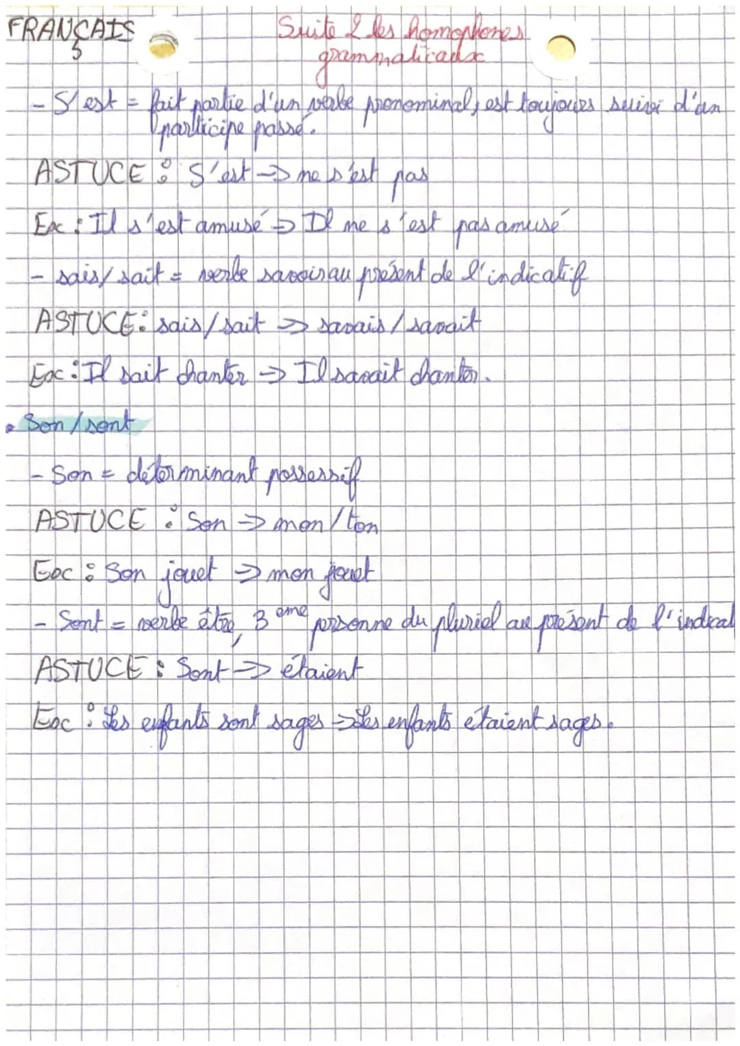 FRANCAIS
5
ba/a
Fa=
ites homophones gramulet
perbe avoir, 3⁰ personne du présent de l'indicatif
ASTUCE: a avait
Foc. Il a perdu
- à = prépos