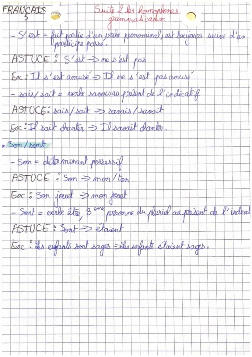 FRANCAIS
5
ba/a
Fa=
ites homophones gramulet
perbe avoir, 3⁰ personne du présent de l'indicatif
ASTUCE: a avait
Foc. Il a perdu
- à = prépos