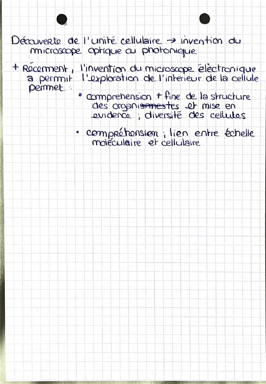 SVT
la théorie cellulaire
9
0
• Tous les êtres vivants sont constitués d'une
(ou de plusieurs) cellules.
Hooke...
La cellule est la plus pet