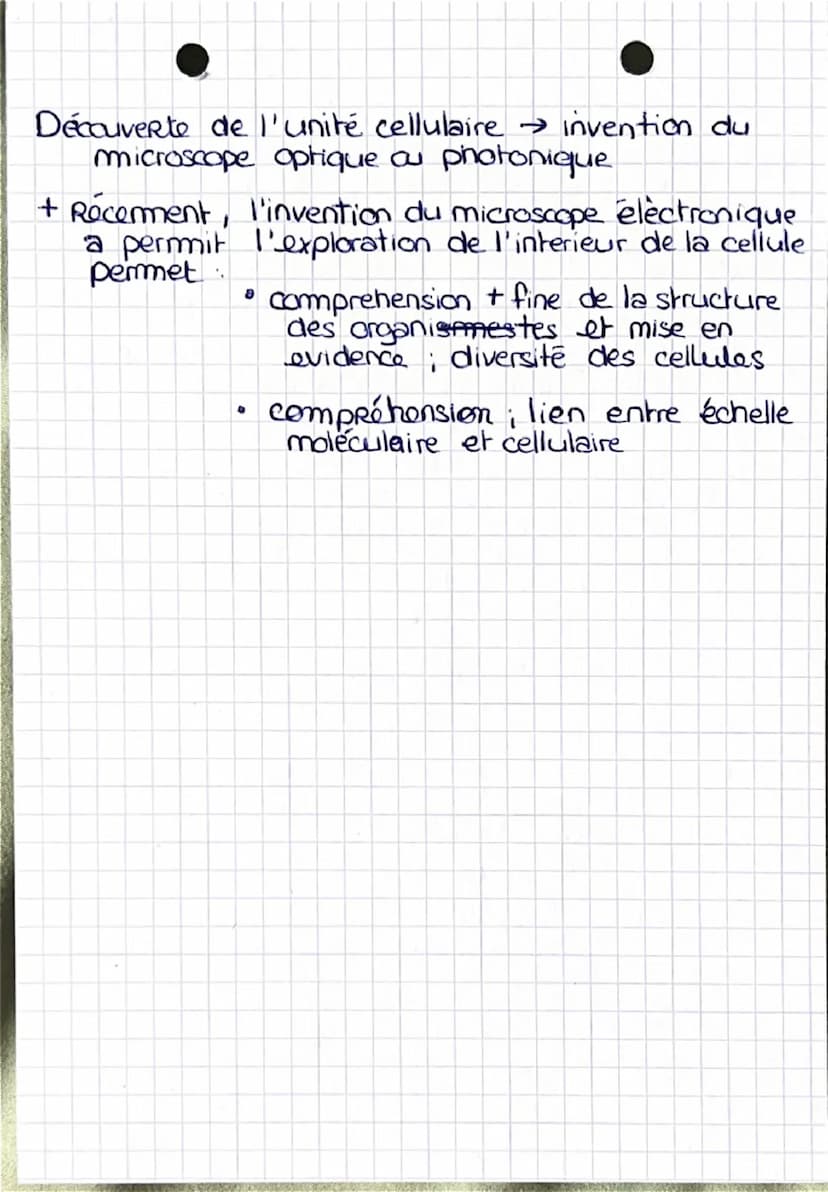 SVT
la théorie cellulaire
9
0
• Tous les êtres vivants sont constitués d'une
(ou de plusieurs) cellules.
Hooke...
La cellule est la plus pet