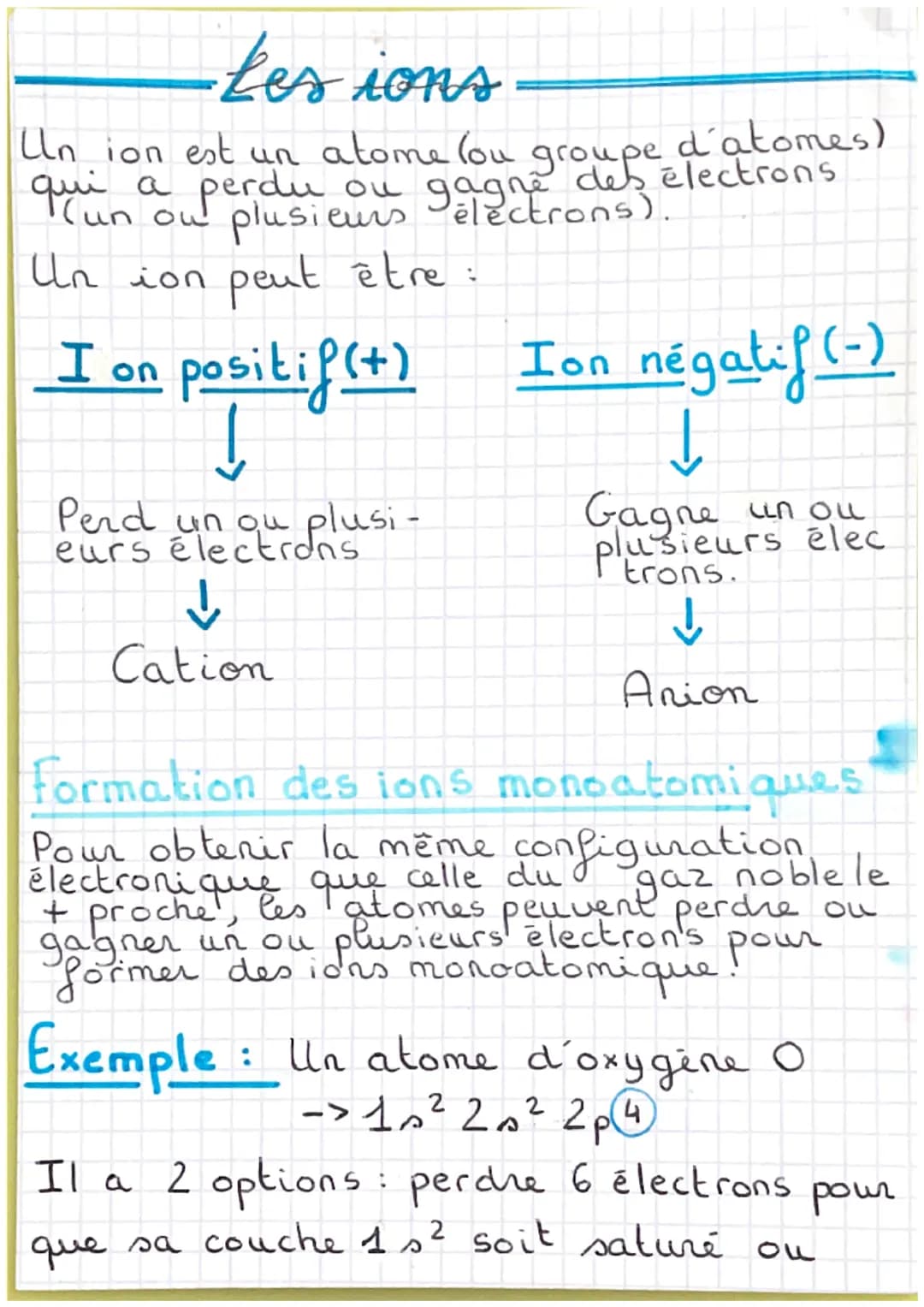 physique Chimic-
10 2 électrons
2-2 electrons
2p 6 électrons
3s
3 p
-
->2 électrons
•>6 électrons
-
Un électrons de valence c'est quoi ?
Un 