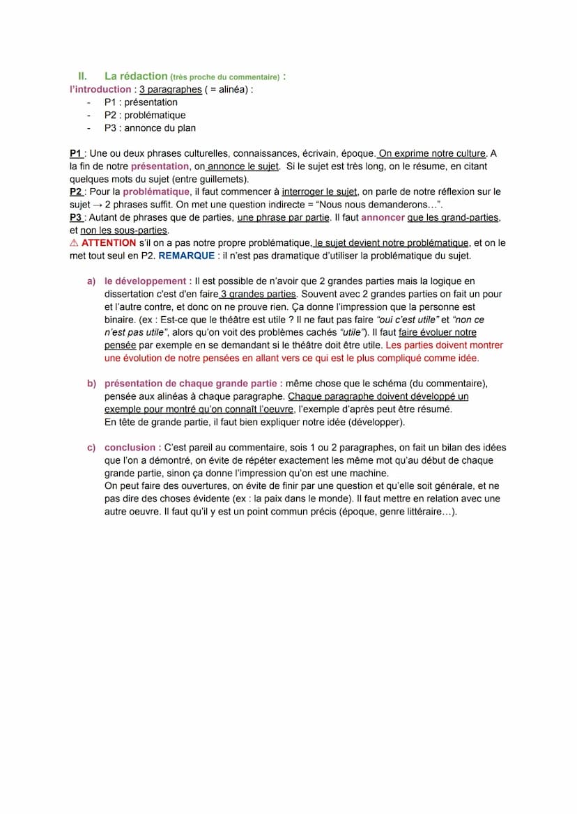 I.
Le brouillon :
Relire plusieurs fois le sujet (2 possibilitées):
une question
une citation/affirmation
Que ce soit l'un ou l'autre, dans 