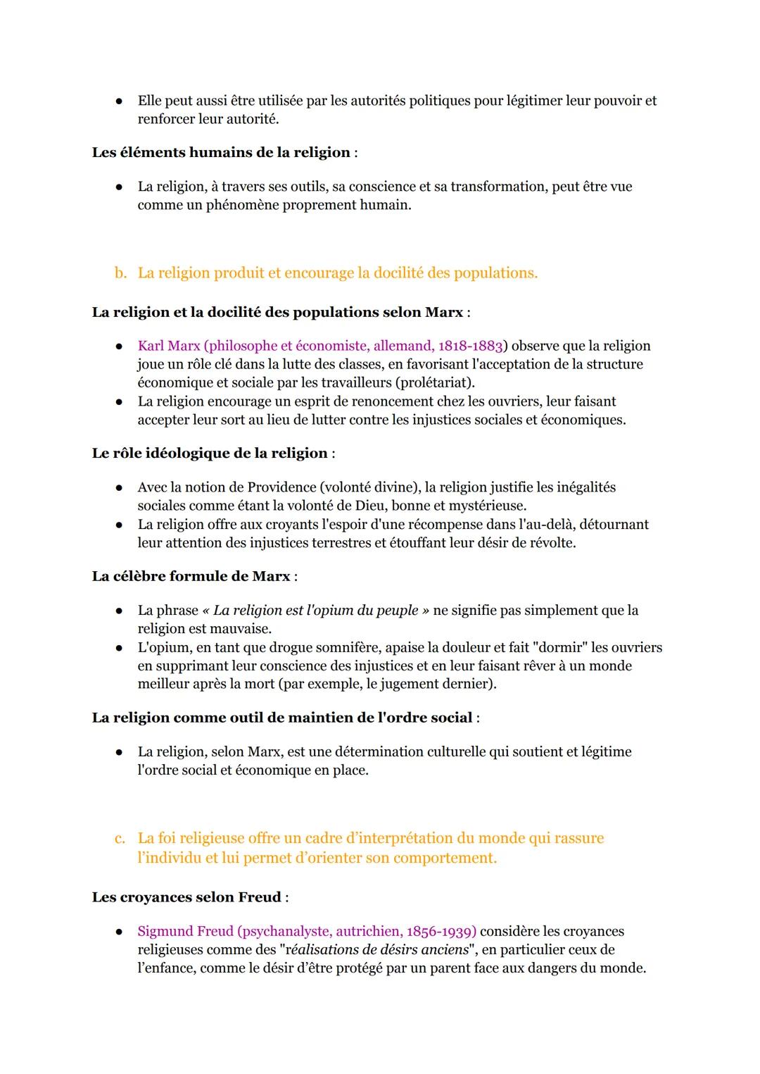 (9/17)
La religion :
(Séquence 3 Partie 3)
Introduction :
1.Les croyances religieuses :
• Ne se limitent pas à des idées sur le monde ou sur