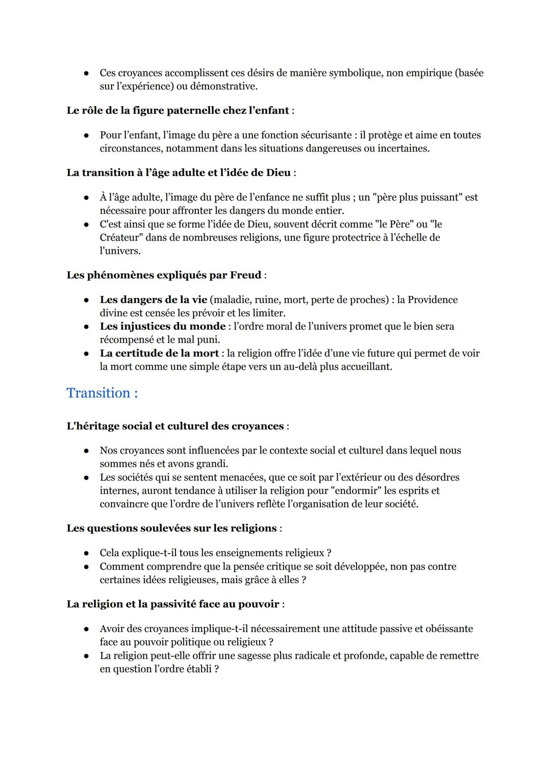 (9/17)
La religion :
(Séquence 3 Partie 3)
Introduction :
1.Les croyances religieuses :
• Ne se limitent pas à des idées sur le monde ou sur